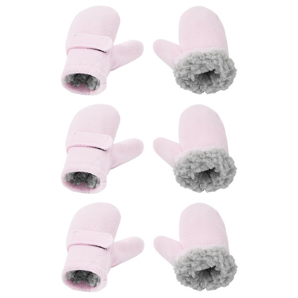 3 Pairs Toddler Snow Gloves Baby Boys Girls Toddler Mittens