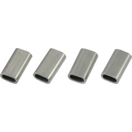 Himeji or arumikuranpu Tube (Aluminum Sleeve) 4 Pack 3.0 mm