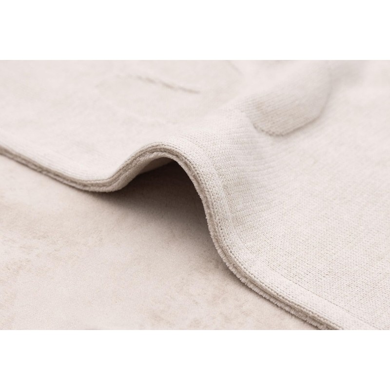 Jollein 517-511-67088 Babydecke Strick mit Fleece - Miffy Nougat (75x100