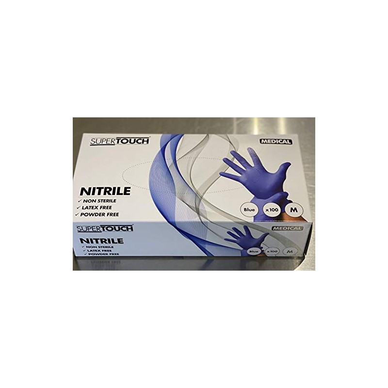 Super Touch - Nitrile Gloves - Medium - Powder Free