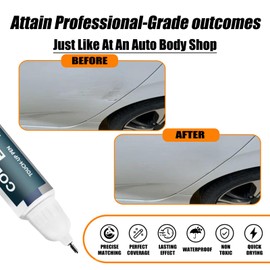 Platinum White Pearl(NH-883P) Touch Up Paint Compatible with Honda, Car Paint Pen Scratch Repair Two-In-One Touch Up Paint, Premium Car Scratch Remover for Deep Scratches