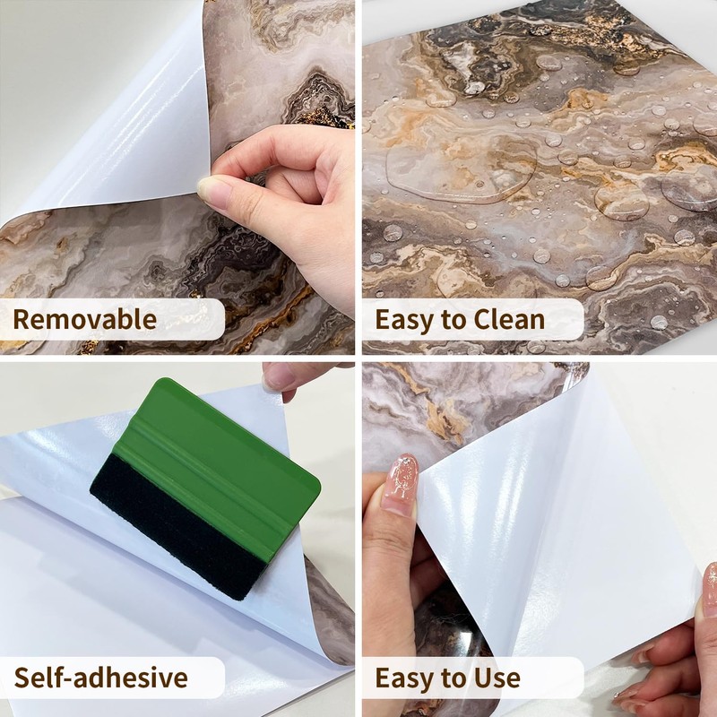 funlife 10Pcs Peel and Stick Backsplash Wall Tile for Kitchen