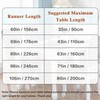 kilofly Elegant Floral Brocade Jacquard Table Runner Tassels (96 x