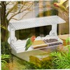 Mipcase Clear Window Bird Feeder with Suction Grip Sturdy and