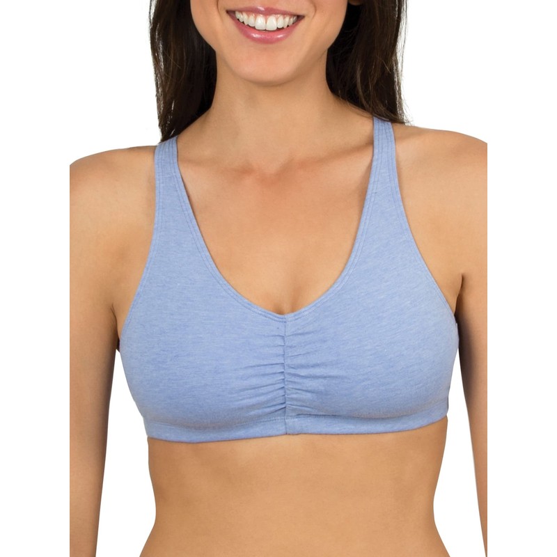 Fruit of the Loom Brasier deportivo ajustable con espalda cruzada