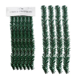 Pack of 10 Artificial Tree Christmas Garland Wire Ties - Green