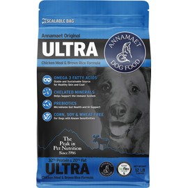 Annamaet Original Ultra Formula Dry Dog Food, 32% Protein (Chicken & Brown Rice), 12-lb Bag