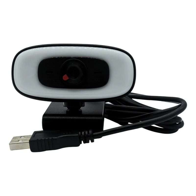 Camara Web Ovaltech Fhd Pro Pc10 Microfono Luz Led, Usb