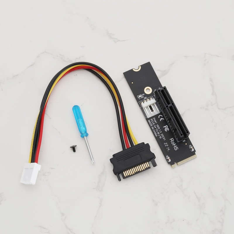 eMagTech 1 Set M.2 Key M to PCI-E 4X Adapter