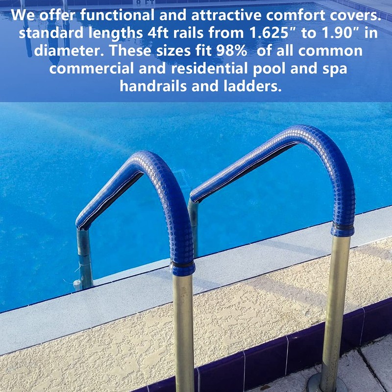 Pool Railing Handrail Comfort Covers 4-Feet Zippered Designed Neoprene Hand