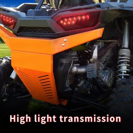 LED Tail Light Assembly Rear Brake Lights Rear Stop Lamp Left & Right Taillights Compatible with Polaris RZR 1000 900 XP 4 TURBO 2014-2018,Replaces 2412341 & 2412342 (Black)