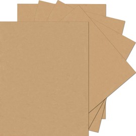 25 Sheets Brown Cardstock Paper 8.5 x 11 inches, 250 GSM/92 lb Thick Kraft Paper Card Stock Paper for DIY Cards, Invitations, Menus, Cardstock Printer Paper Scrapbook Paper Cardboard Paper for Crafts