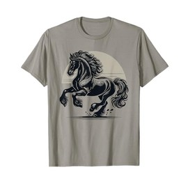 Friesian Horse Lover Majestic Friesian Horse Riding T-Shirt