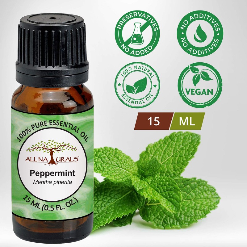 All Naturals 100% Pure Peppermint Essential Oil (Up, India) For