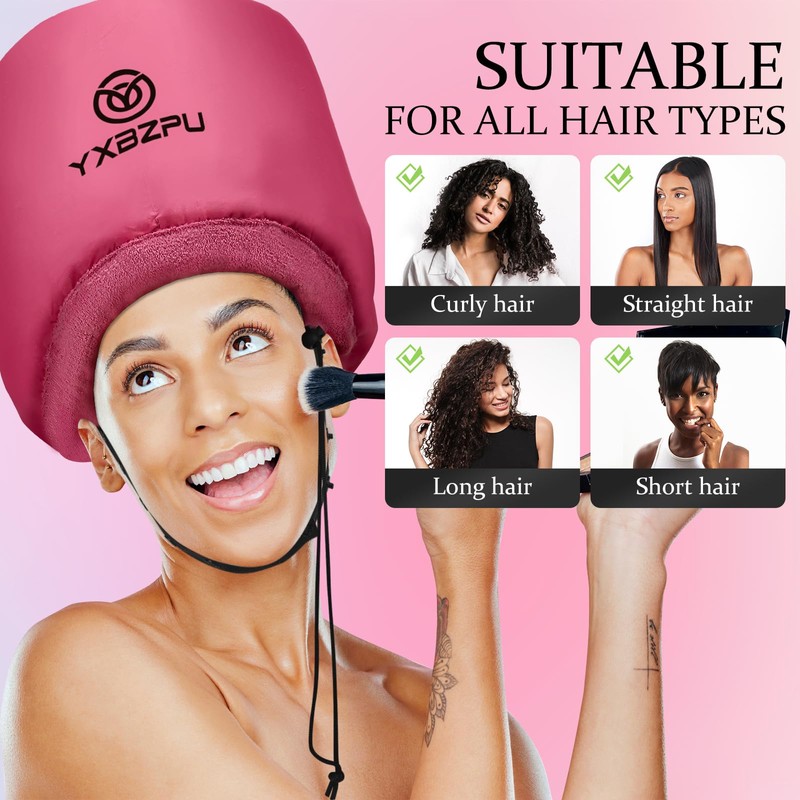 Hooded Hair Dryer Attachment, Hair Dryer Caps for Curly, Speeds
