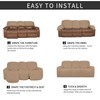 Easy-Going 8 Pieces Microfiber Stretch Sectional Recliner Sofa Slipcover Soft