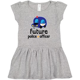 inktastic Policeman Future Police Officer Infant Dress 12 Months Heather Grey 2af70
