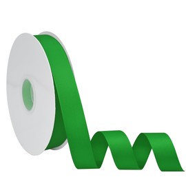 Maclemon 7/8 Inch x 50yds Of Emerald Green Grosgrain Ribbon For Gift Wrapping Wedding Decorations Bouquets Artwork Crafts Sewing Hair Bows Invitations And More