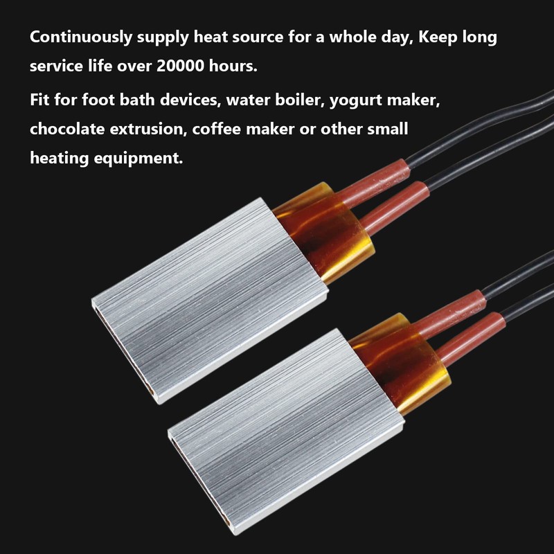 2PCS PTC Heating Element AC/DC 110V 220C Insulated Constant Temperature