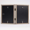 Lawrence Frames Studio Wood Picture Frame, 5x7 Double, Gray