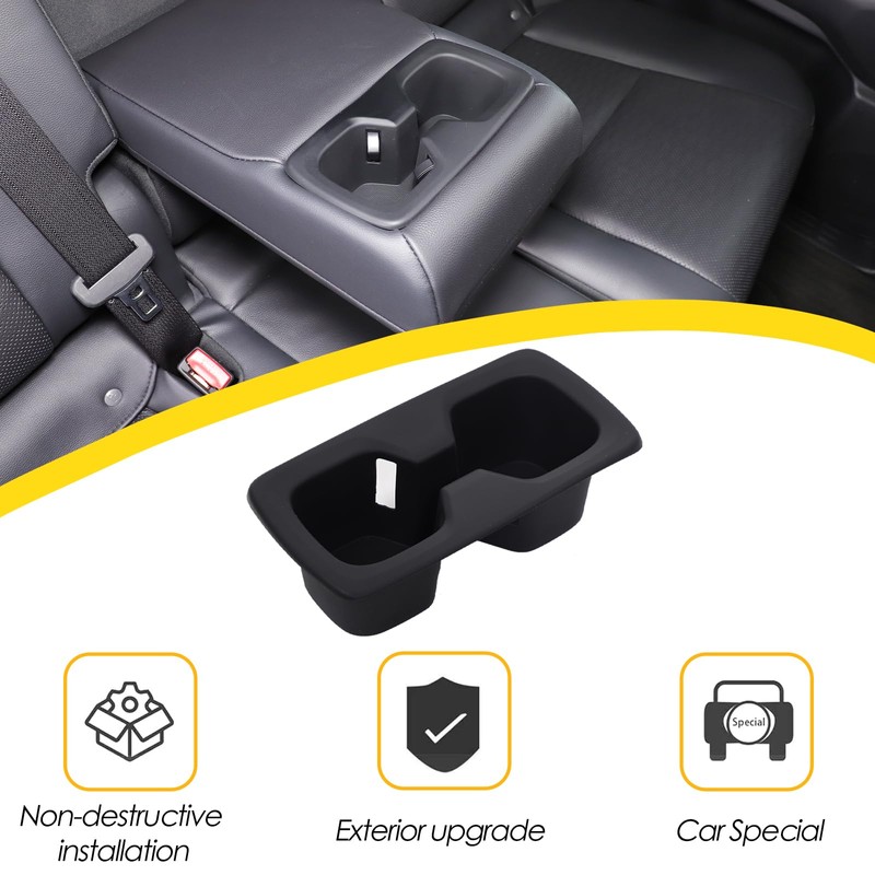 Rear Center Console Cup Holder Compatible with Toyota Land Cruiser