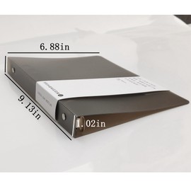 3 Pack A5 A6 B5 Round Ring Binder Cover 6-Ring 9-Ring PVC Binder Covers Refillable Notebook Loose Leaf Binder Protector (Inner Paper Not Included) (A5 coffee 3 pack)