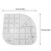 JCBIZ Acrylic Curved Corner Quilt Ruler Multifunctional Sewing Patchwork Ruler