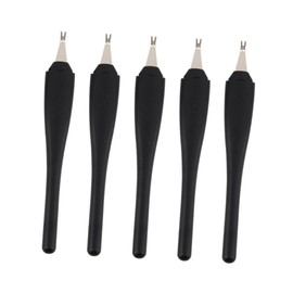 Baluue 5pcs Cuticle Trimmer Nail Dead Skin Remover Pusher Tool for Manicure and Pedicure Anti- Handle for Comfortable Use