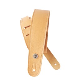 D'Addario Accessories Leather Guitar Strap - Guitar Accessories - Electric Guitar Strap, Acoustic Guitar Strap, Acoustic Electric Guitar Strap & Bass Guitar Strap - Slim Garment - Yellow