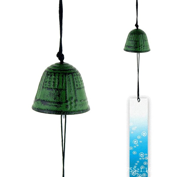 Wind Chime, Summer Tradition, Nambu Ironware, 1.8 inches (4.5 cm), Green