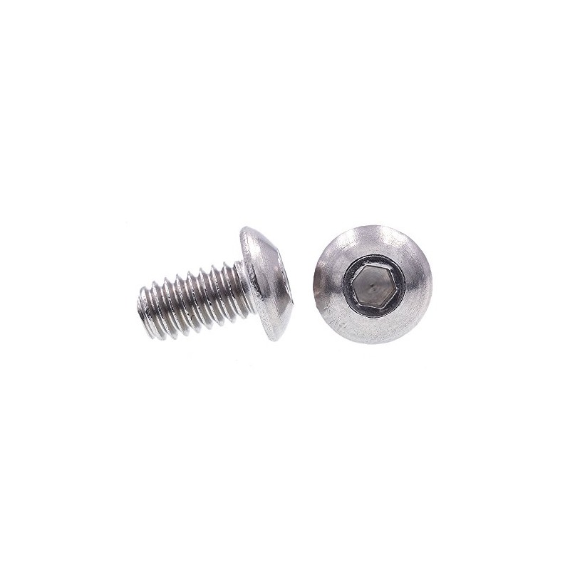 Prime-Line 9168821 Socket Cap Screws, Button Head, Hex (Allen) Drive,