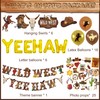 55PCS Western Party Decorations West Cowboy Party Banner Western Wild