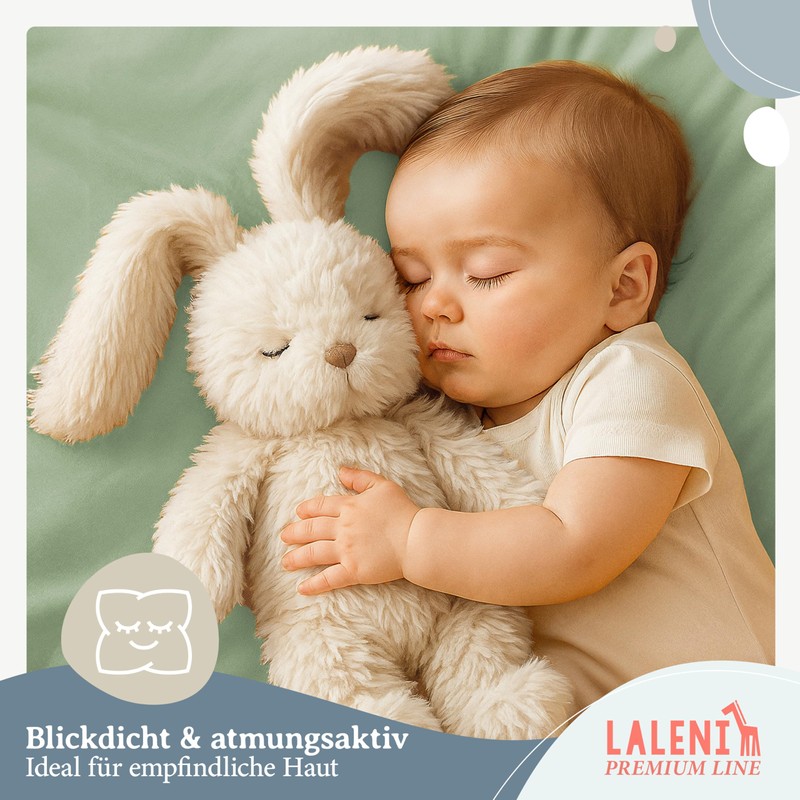 Laleni Premium fitted sheets for baby bed, breathable, 100% cotton