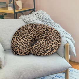 TSVAGA Leopard Print Nursing Pillow Cover for Baby, Soft Breastfeeding Pillow Slipcover, Reusable Nursing Pillowcase for Newborn Infant, Cover Only