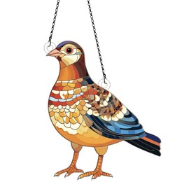 Partridge Ornaments Acrylic Window Hanging - Gifts for Partridge Lovers, Partridge Gifts for Women Men - Partridge Decor - Partridge Christmas Decorations