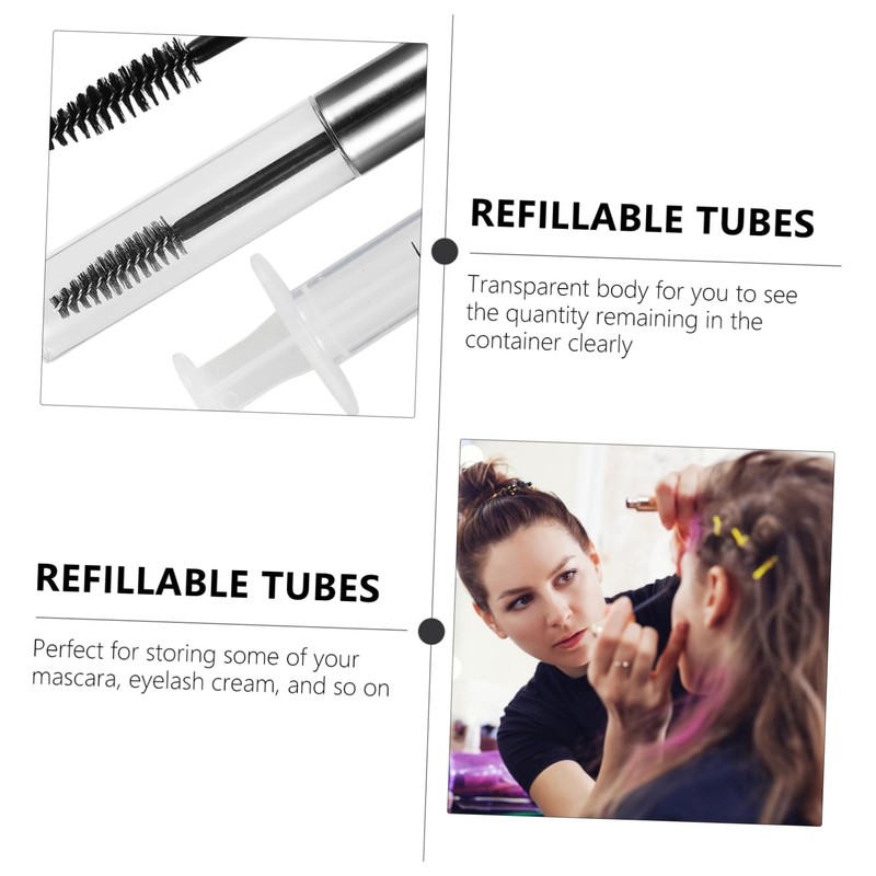 TOVINANNA 12pcs Empty Diy Mascara Tubes 10ml Portable Refillable Containers