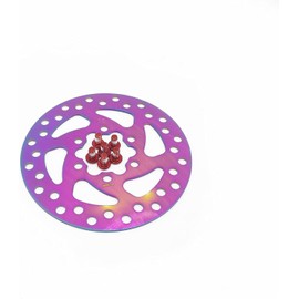 120mm Colorful 6 Holes Brake Disc for NIU KQi3/KQi3 MAX/PRO KQi3 Sport Electric Scooter kqi3 Replace Accessories (120mm Colorful)