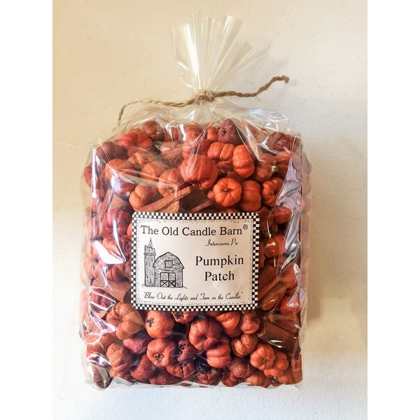Old Candle Barn Pumpkin Patch Large Bag - Putka Pods Mini Pumpkins with Mini Cinnamon Sticks - Potpourri or Decoration - Made in The USA