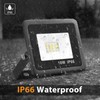 10W LED Flood Lights Outdoor, IP66 Waterproof Security Lights Fixture,