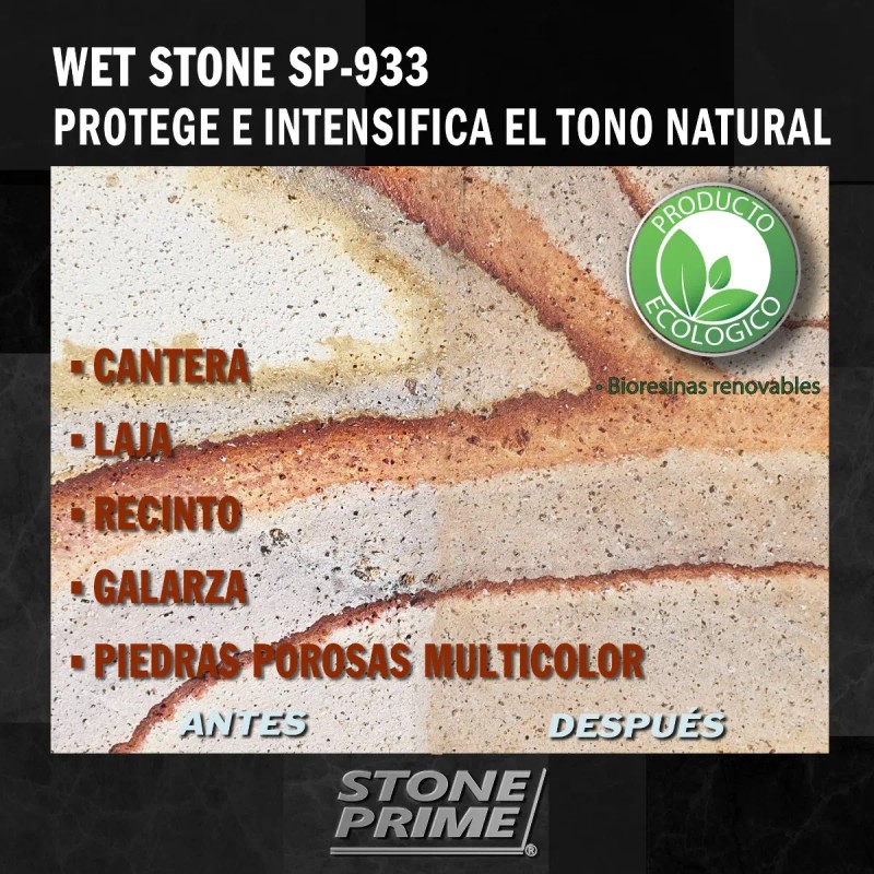 Sellador Cantera Laja Apariencia Húmeda Wet Stone Color Natural