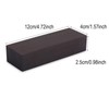 Ebony Wood Blank 12 x 4 x 2.5 cm Black