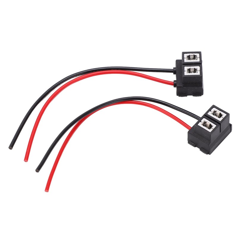 2pcs Wire Connector H7-4 H7 Female Wiring Harness Angled Ceramic
