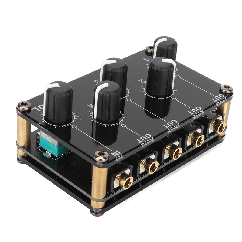 Mini Stereo 4 Channel Line Mixer Low Noise Professional 4