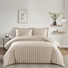 Imperial Rooms Single Duvet Cover Set Reversible Stripes Satin Bedding