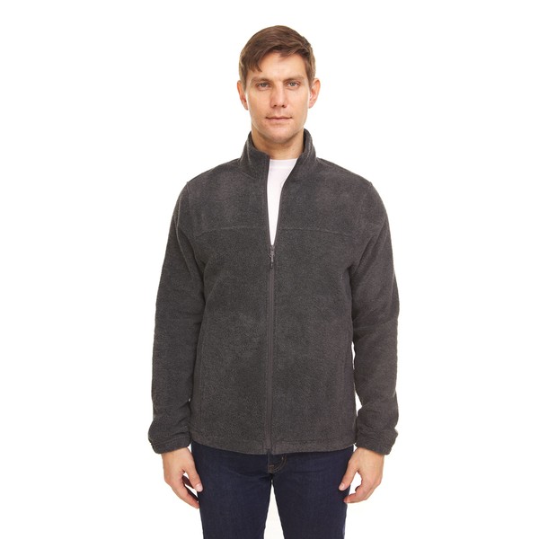 Swiss Alps Men's Full Zip Performance Polar Sweatshirt with Pockets