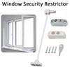 Window Lock 4 Pack Baby Safety Wire Catch with Key
