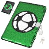 DOITOOL Football Pattern Journal Notebook Lock Diary Diary Notebook Lock