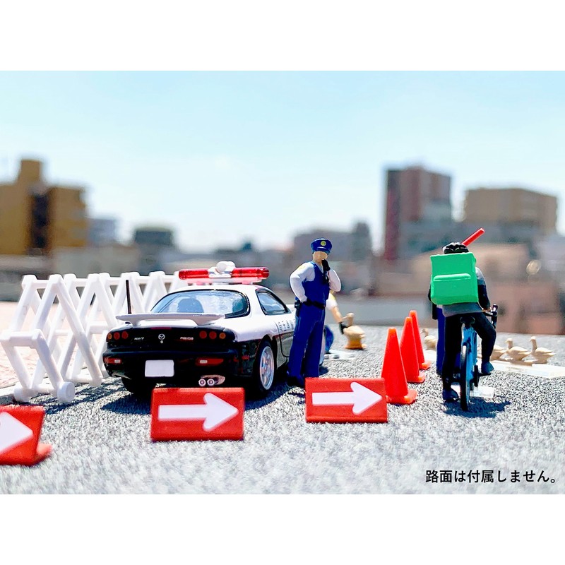 TOMYTEC Geo-Colle 64# Car Snap 16b Police 2 ABS Plastic