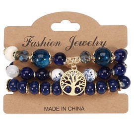 Tree of Life Leather Wrap Bracelet Inspirational Cuff Bangles Boho Pearl Bracelets with Magnetic Clasp Unique Jewelry Gifts for Women Teen Girls, Leather, sandstone