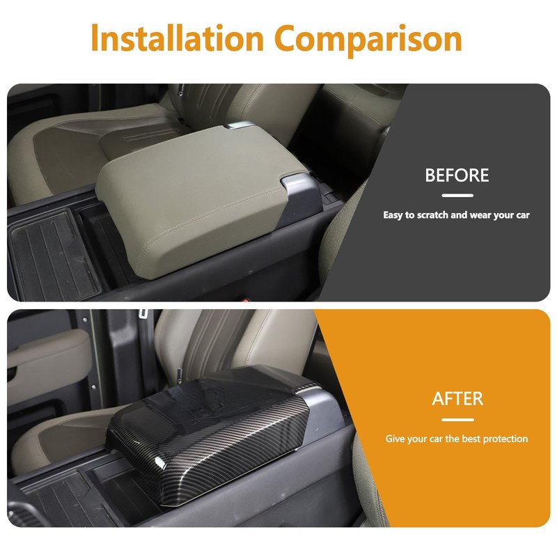 Car Armrest Seat Box Cover Compatible with Land Rover Defender